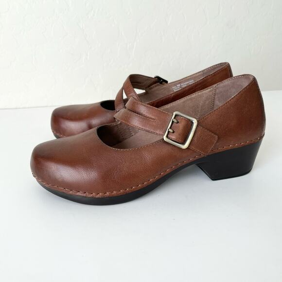 Dansko Tina Mary Jane leather clogs 40 US 9.5-10 walking company exclusive - Picture 5 of 14